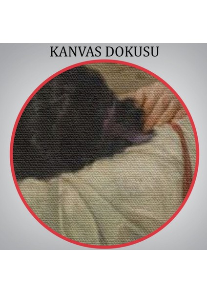 Deniz Kıyısında Eseri Hanus Knöchel Dekoratif Kanvas Tablo, Duvar Dekoru 6180