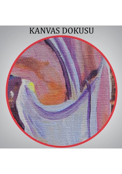 Kadın ve Mor Lavanta Tarlası Dekoratif Kanvas Tablo, Duvar Dekoru 5954