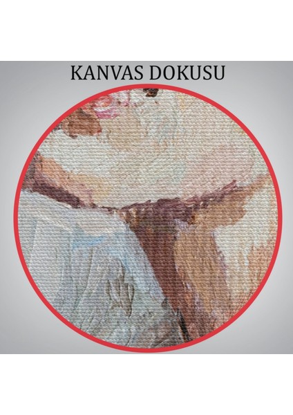 Yağlıboya Görünüm Masum Genç Kız, Dekoratif Kanvas Tablo, Duvar Dekoru 4970