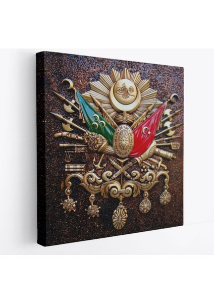 Osmanlı Tuğrası Ottoman Sign Dekoratif Kanvas Tablo, Duvar Dekoru 5866
