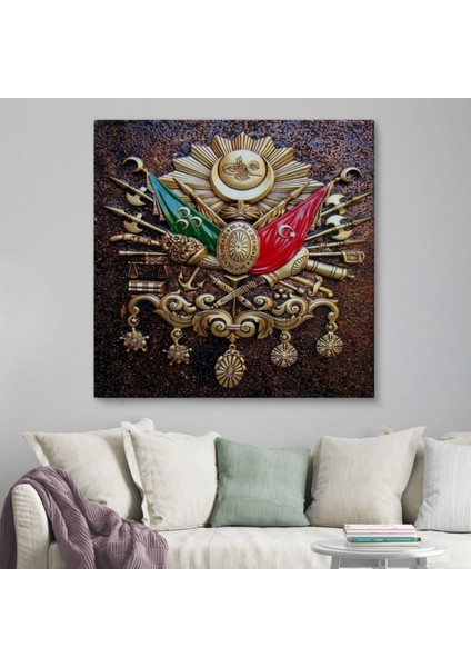 Osmanlı Tuğrası Ottoman Sign Dekoratif Kanvas Tablo, Duvar Dekoru 5866 fiyatları