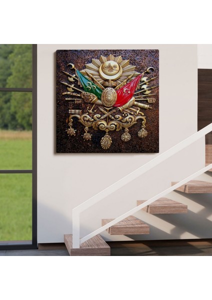 Osmanlı Tuğrası Ottoman Sign Dekoratif Kanvas Tablo, Duvar Dekoru 5866 indirimleri