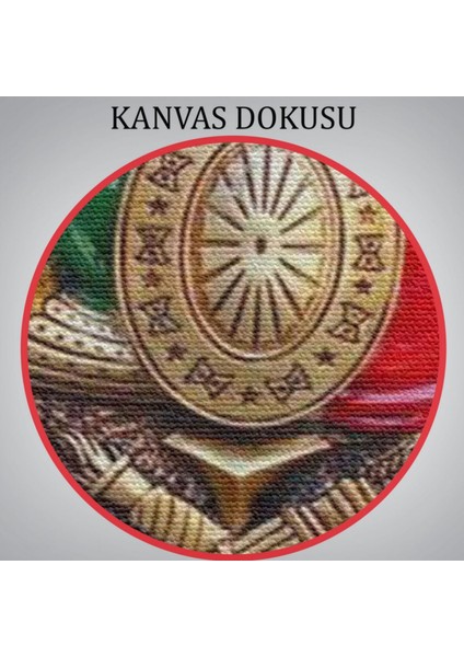 Osmanlı Tuğrası Ottoman Sign Dekoratif Kanvas Tablo, Duvar Dekoru 5866