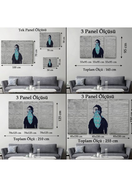 Anarşist Çocuk Eseri Banksy Dekoratif Kanvas Tablo, Duvar Dekoru 5025 fırsatları