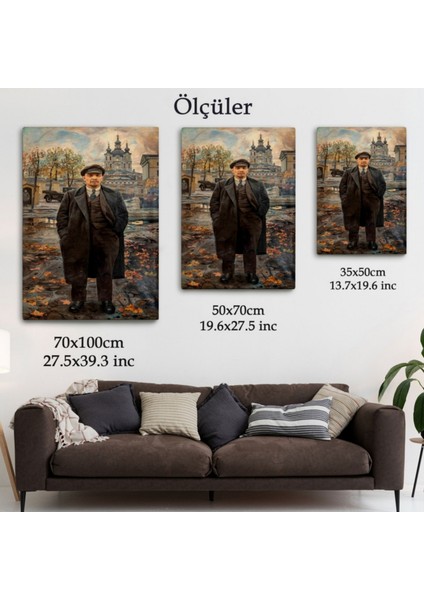 Sovyet Dönemi Rusya Vladimir Lenin Dekoratif Kanvas Tablo, Duvar Dekoru 6194 fırsatları