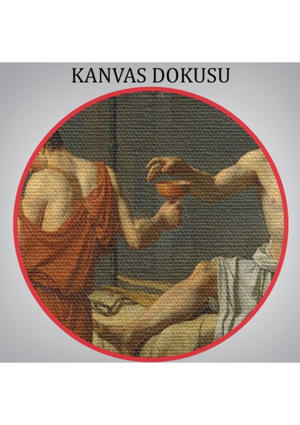 Baldıran Zehri Içen Sokrates Dekoratif Kanvas Tablo, Duvar Dekoru 3567