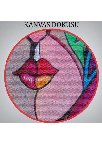 Zarif Kadın Portre Dekoratif Kanvas Tablo, Duvar Dekoru 5945