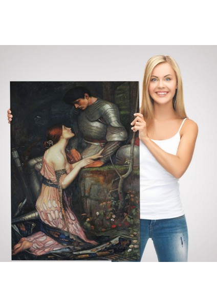 Lamia ve Şövalyesi Orenco Kanaviçe William Waterhouse Dekoratif Kanvas Tablo 6263