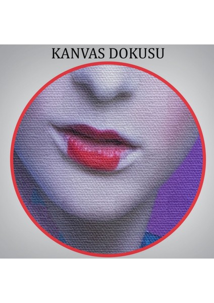 Geyşa ve Mavi Kimonosu Dekoratif Kanvas Tablo, Duvar Dekoru 5977