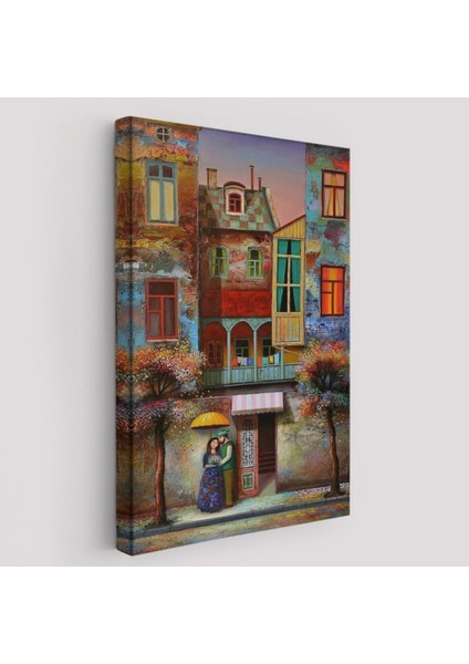 Birbirine Aşık Çift Dekoratif Kanvas Tablo, Duvar Dekoru 6046