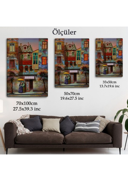 Birbirine Aşık Çift Dekoratif Kanvas Tablo, Duvar Dekoru 6046 fırsatları