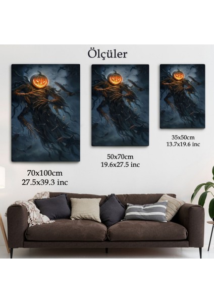 Helloven Cadılar Bayramı Temalı Dekoratif Kanvas Tablo, Duvar Dekoru 6193 fırsatları
