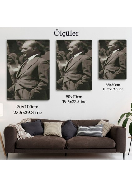 Mustafa Kemal Atatürk Dekoratif Kanvas Tablo, Duvar Dekoru 6068 fırsatları