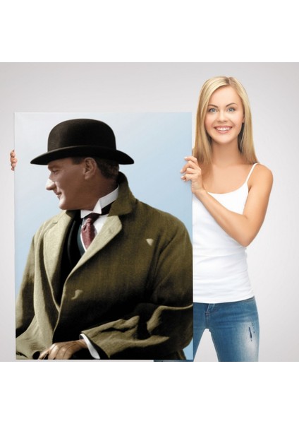 Mustafa Kemal Atatürk Dekoratif Kanvas Tablo, Duvar Dekoru 6464