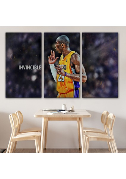 Invincible Black Mamba Kobe Bryant Dekoratif Kanvas Tablo, Duvar Dekoru 5086 modelleri