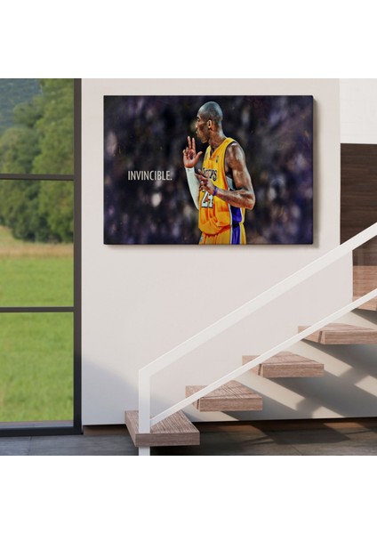 Invincible Black Mamba Kobe Bryant Dekoratif Kanvas Tablo, Duvar Dekoru 5086 indirimleri