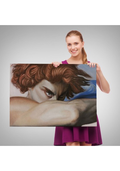 Fallen Angel's Eyes Düşmüş Meleğin Gözyaşları Cabanel Dekoratif Kanvas Tablo 5384