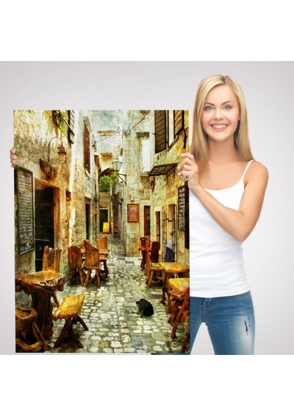 Beautiful Street Güzel Sokak Modern Dekoratif Kanvas Tablo, Duvar Dekoru 6406