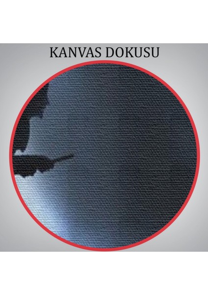 Cadılar Bayramı Süpürgedeki Cadı Dekoratif Kanvas Tablo, Duvar Dekoru 5202