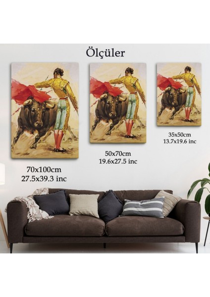 Ispanyol Matador Modern Dekoratif Kanvas Tablo, Duvar Dekoru 6250 fırsatları