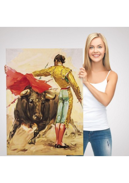 Ispanyol Matador Modern Dekoratif Kanvas Tablo, Duvar Dekoru 6250