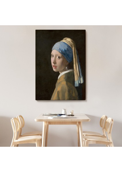 Inci Küpeli Kız, Johannes Vermeer Dekoratif Kanvas Tablo, Duvar Dekoru 4969 modelleri