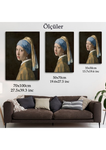 Inci Küpeli Kız, Johannes Vermeer Dekoratif Kanvas Tablo, Duvar Dekoru 4969 fırsatları