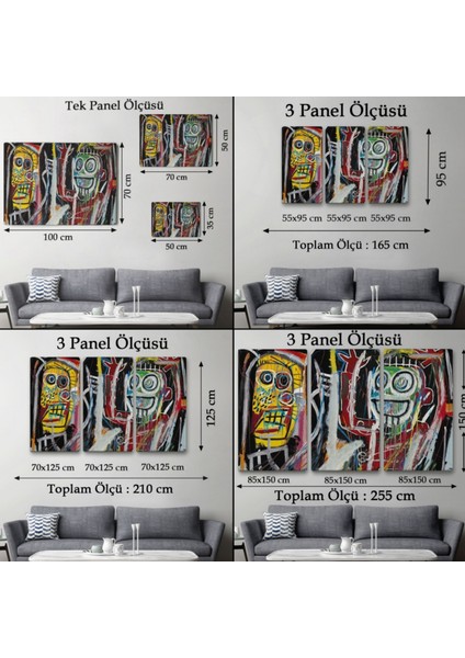 Patmala Boom Eseri Jean Michel Basquiat Dekoratif Kanvas Tablo, Duvar Dekoru 5032 fırsatları