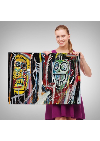Patmala Boom Eseri Jean Michel Basquiat Dekoratif Kanvas Tablo, Duvar Dekoru 5032
