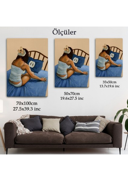 Uykusuzluk Eseri Modern Dekoratif Kanvas Tablo, Duvar Dekoru 6388 fırsatları