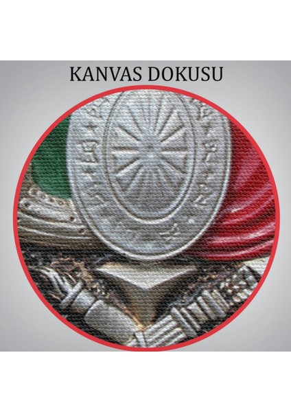 Osmanlı Tuğrası Ottoman Sign Dekoratif Kanvas Tablo, Duvar Dekoru 5803