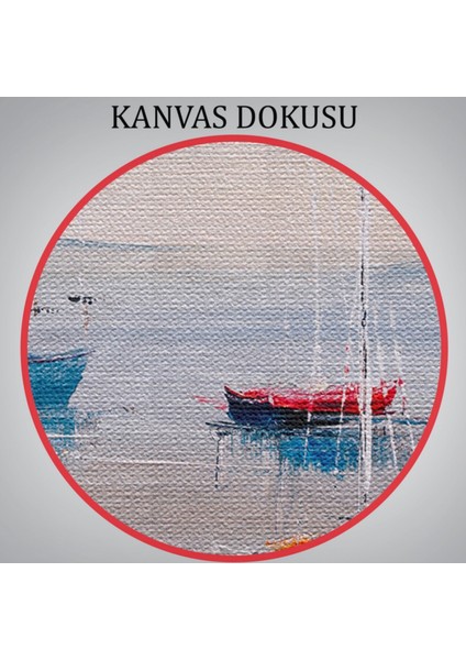 Yağlıboya Görünüm Yelkenliler ve Deniz Dekoratif Kanvas Tablo, Duvar Dekoru 3710