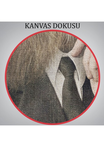 Insan Görünümlü Aslan Dekoratif Kanvas Tablo, Duvar Dekoru 4993