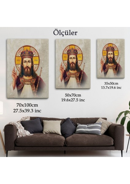Hz Isa Kilise Hediyesi Jesus Christ Dekoratif Kanvas Tablo, Duvar Dekoru 6387 fırsatları