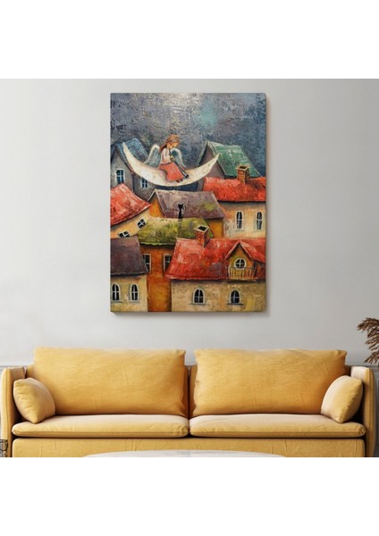 Gece Meleği Dekoratif Kanvas Tablo, Duvar Dekoru 6244 fiyatları