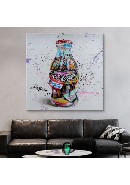 Graffiti Sokak Sanatı Kola Banksy Dekoratif Kanvas Tablo, Duvar Dekoru 5346 fiyatları