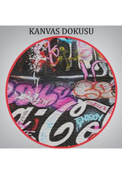 Graffiti Sokak Sanatı Kola Banksy Dekoratif Kanvas Tablo, Duvar Dekoru 5346