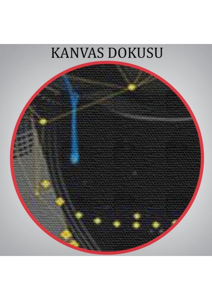 Siyahi Kadın Sürreal Dekoratif Kanvas Tablo, Duvar Dekoru 6151