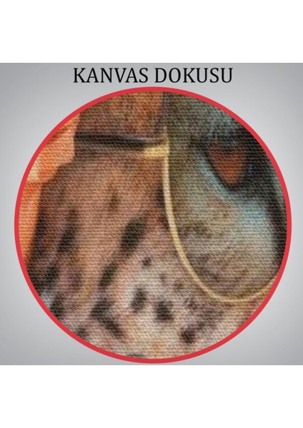Sosyete Kokoş Çıta ve Çiçek Tacı Dekoratif Kanvas Tablo, Duvar Dekoru 6322