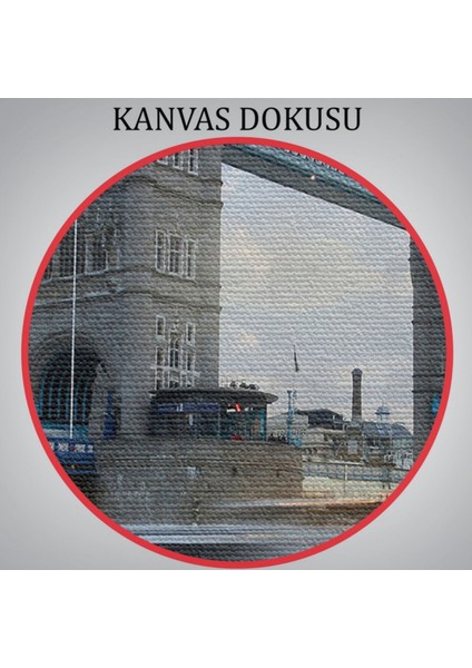 Londra Köprüsü Manzarası Dekoratif Kanvas Tablo, Duvar Dekoru 6621