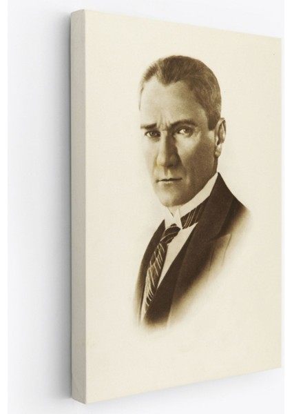 Mustafa Kemal Atatürk Portresi Dekoratif Kanvas Tablo, Duvar Dekoru CI59