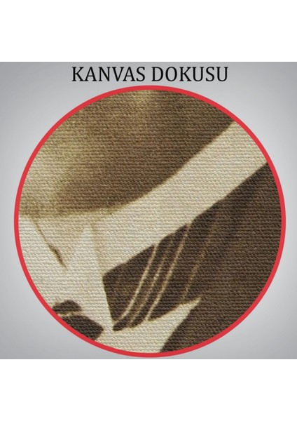 Mustafa Kemal Atatürk Portresi Dekoratif Kanvas Tablo, Duvar Dekoru CI59