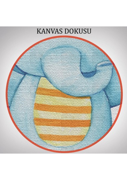 Şirin Hayvanlar Temalı 3'lü Set Dekoratif Kanvas Tablo, Duvar Dekoru CA51 fırsatları