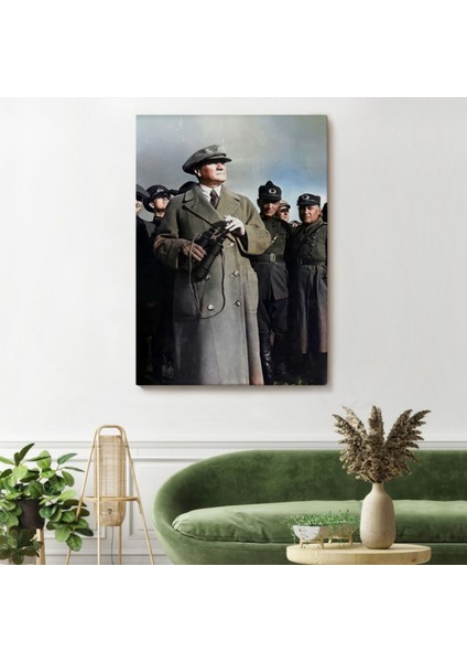 Mustafa Kemal Atatürk Portresi Dekoratif Kanvas Tablo, Duvar Dekoru FG131 fiyatları