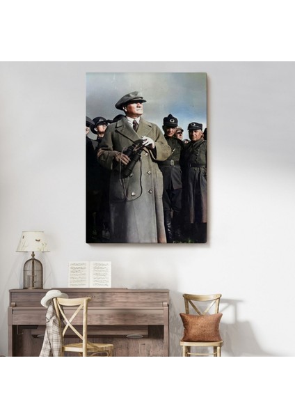 Mustafa Kemal Atatürk Portresi Dekoratif Kanvas Tablo, Duvar Dekoru FG131 indirimleri