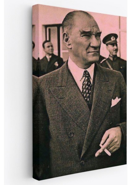 Mustafa Kemal Atatürk Portresi Dekoratif Kanvas Tablo, Duvar Dekoru FH132
