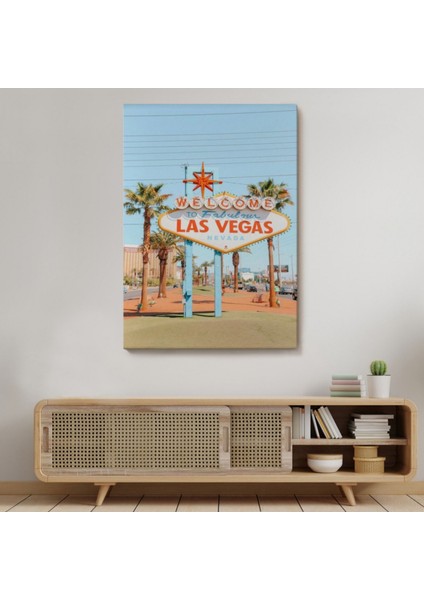 Ünlü Tabela Las Vegas Dekoratif Kanvas Tablo, Duvar Dekoru 6294 modelleri