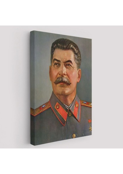 Sovyetler Birliği Diktatörü Joseph Stalin Dekoratif Kanvas Tablo, Duvar Dekoru 6203