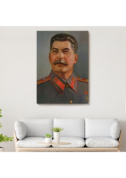 Sovyetler Birliği Diktatörü Joseph Stalin Dekoratif Kanvas Tablo, Duvar Dekoru 6203 fiyatları