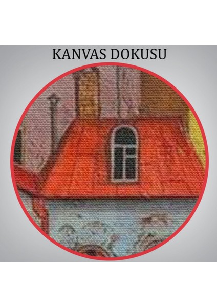 Tiflis Şehir Manzarası Eski Gürcistan Dekoratif Kanvas Tablo, Duvar Dekoru 6242